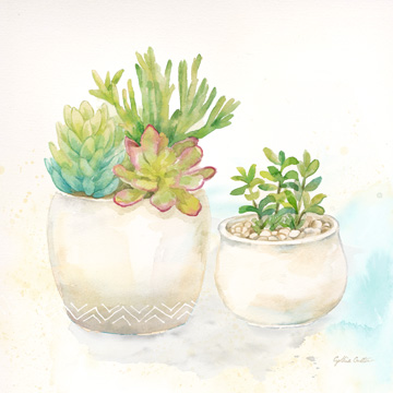 Sweet Succulent Pots I<br/>Cynthia Coulter
