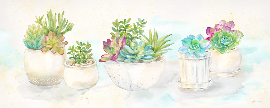 Sweet Succulents Panel<br/>Cynthia Coulter