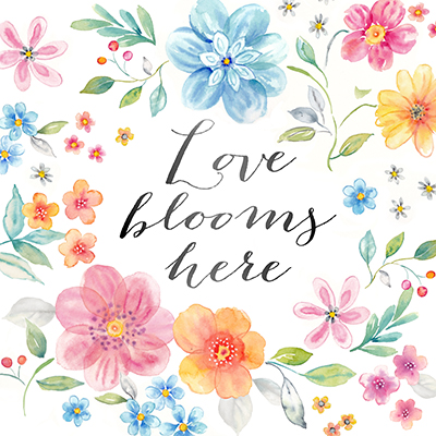 Whimsical Blooms Sentiment I<br/>Cynthia Coulter