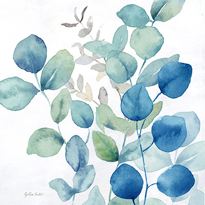 Eucalyptus Leaves Navy II<br/>Cynthia Coulter