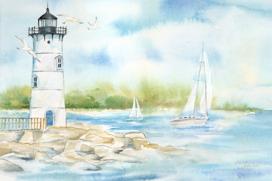 East Coast Lighthouse landscape I<br/>Cynthia Coulter