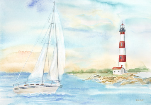 East Coast Lighthouse landscape II<br/>Cynthia Coulter