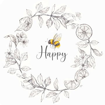 Bee Sentiment Wreath I-Happy<br/>Cynthia Coulter