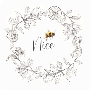 Bee Sentiment Wreath III-Nice<br/>Cynthia Coulter