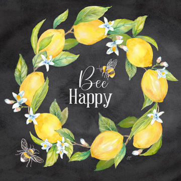 Lemons & Bees Sentiment black II<br/>Cynthia Coulter