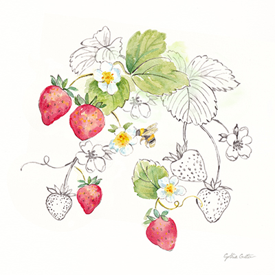 Berries and Bees II <br/> Cynthia Coulter