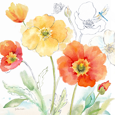 Happy Poppies IV <br/> Cynthia Coulter