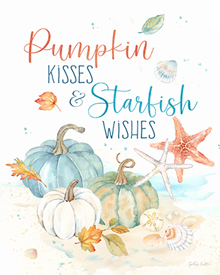Harvest by the Sea portrait II-Pumpkin Kisses<br/>Cynthia Coulter