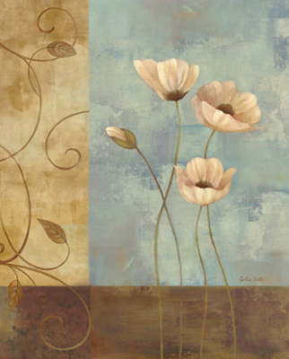 Poppy Dance Blue Brown<br/>Cynthia Coulter
