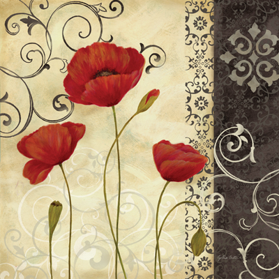 Vintage Red Poppies II<br/>Cynthia Coulter