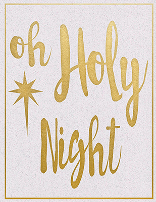 Oh Holy Night Golden <br/> hartworks