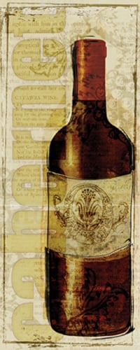 Wine Bottle Collage I <br/> Iron Orchid Designs