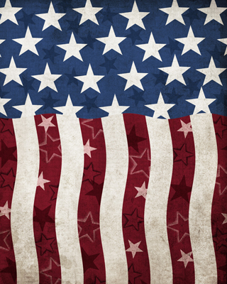 Flag Americana Large Stripes <br/> Jen Killeen