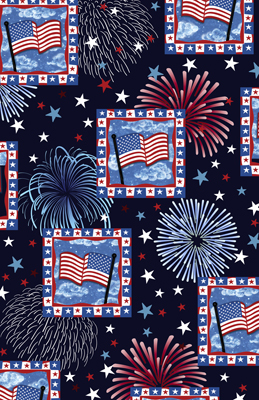 Flag Collage Fireworks <br/> Jen Killeen