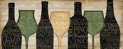 Wine Silhouette Panel I <br/> Jen Killeen