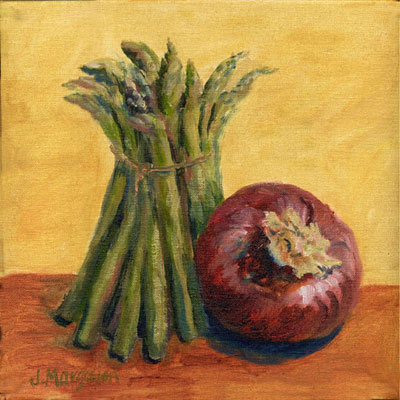 Asparagus & Onion <br/> Joanne Morris Margosian