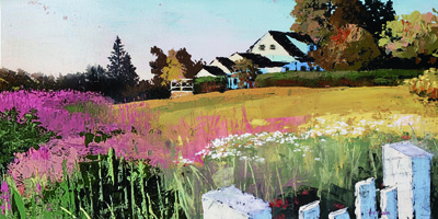 Farmyard Landscape IV <br/> Marie Elaine Cusson