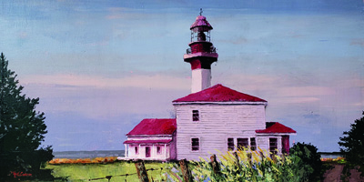 Lighthouse Point landscape<br/>Marie Elaine Cusson