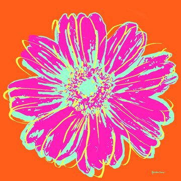 Flower Pop Art III <br/> Marie Elaine Cusson