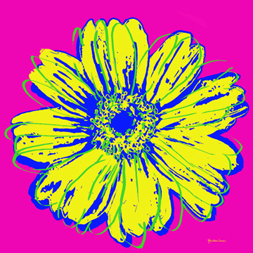 Flower Pop Art IV <br/> Marie Elaine Cusson