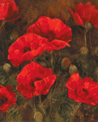  Red Poppies Center  <br/> Mary Nunn