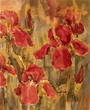 Burnished Irises II <br/> Mary Nunn