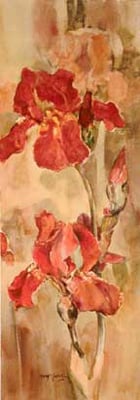 Burnished Irises Petite II <br/> Mary Nunn