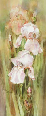  Elegant Irises I <br/> Mary Nunn