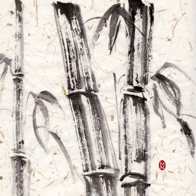  Textured Bamboo II  <br/> Mary Nunn