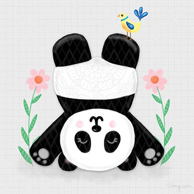 Tumbling Pandas II<br/>Noonday Design
