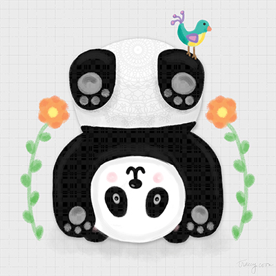 Tumbling Pandas IV <br/> Noonday Design