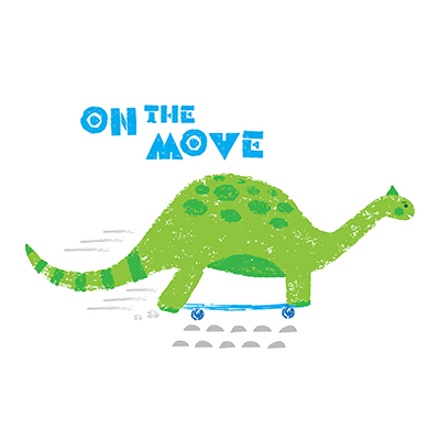 Dinos on the Move I <br/> Noonday Design