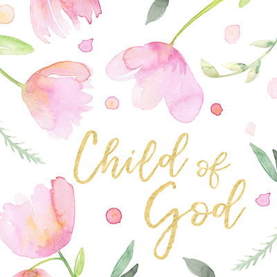 Soft Pink Flowers I-Child of God <br/> Noonday Design