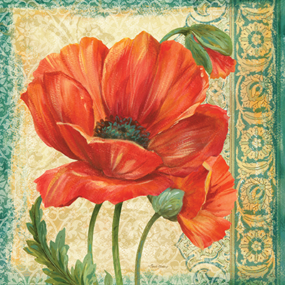Poppy Tapestry I <br/> Pamela Gladding