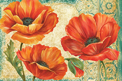 Poppy Tapestry Landscape <br/> Pamela Gladding