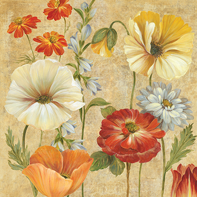 Flower Tapestry I <br/> Pamela Gladding