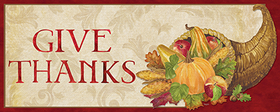 Fall Harvest Give Thanks sign <br/> Tara Reed