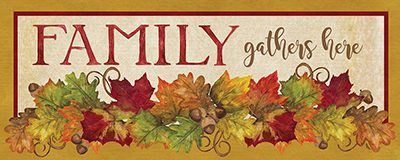 Fall Harvest Family Gathers Here sign<br/>Tara Reed