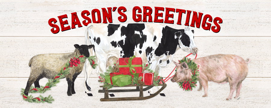 Christmas on the Farm-Seasons Greetings<br/>Tara Reed