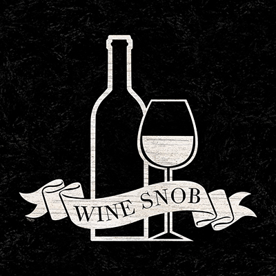 Wine Humor black V-Wine Snob<br/>Tara Reed