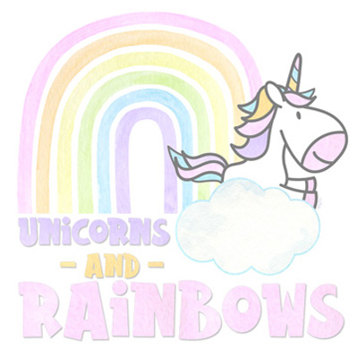 Pastel Rainbows V-Unicorns<br/>Tara Reed