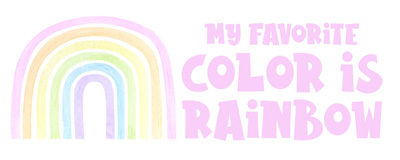 Pastel Rainbows panel I-Favorite<br/>Tara Reed