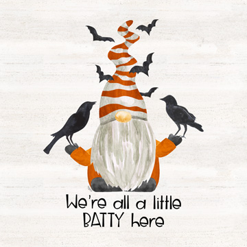 Gnomes of Halloween Sentiment I-Batty<br/>Tara Reed