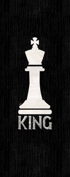 Chess Piece vertical black I-King<br/>Tara Reed