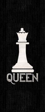 Chess Piece vertical black II-Queen<br/>Tara Reed