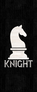 Chess Piece vertical black IV-Knight<br/>Tara Reed