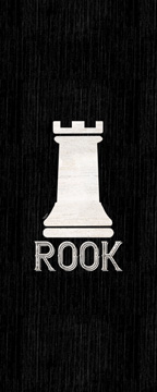 Chess Piece vertical black V-Rook<br/>Tara Reed