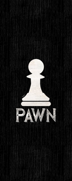 Chess Piece vertical black VI-Pawn<br/>Tara Reed