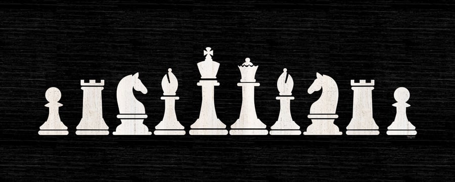 Chess Piece panel black<br/>Tara Reed