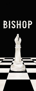 Rather be Playing Chess Pieces white panel IV-Bishop<br/>Tara Reed